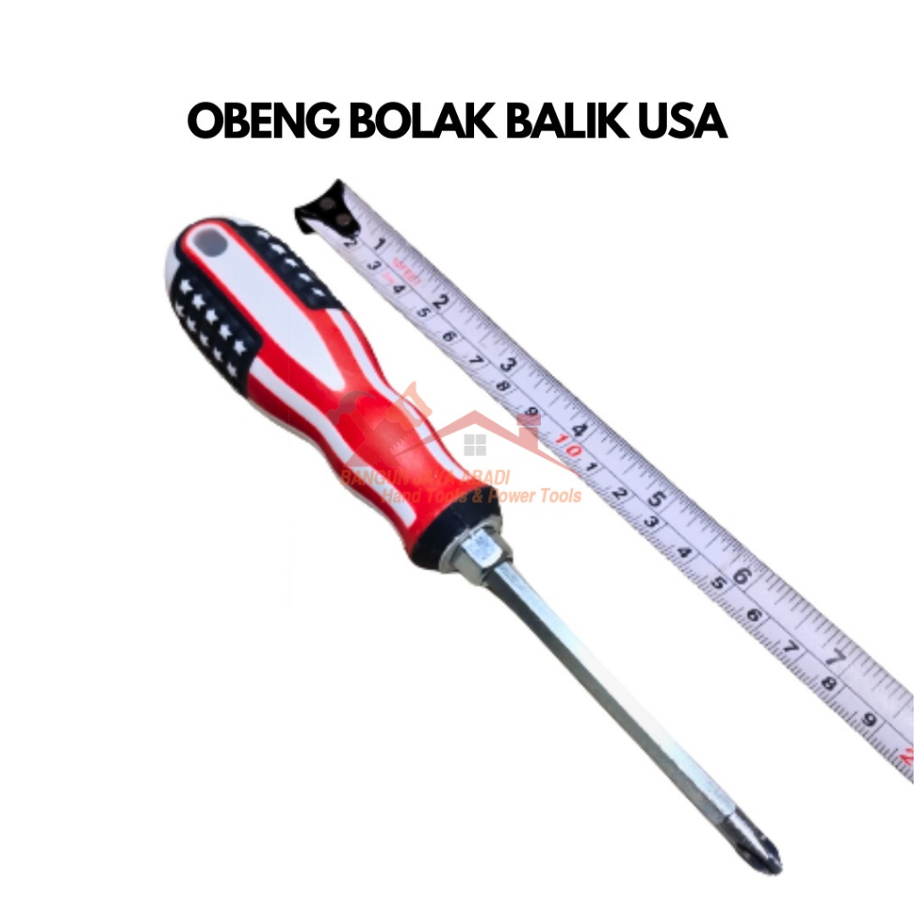Jual Obeng Bolak Balik 2in1 2 Way Amerika USA Obeng BB Plus Minus ...