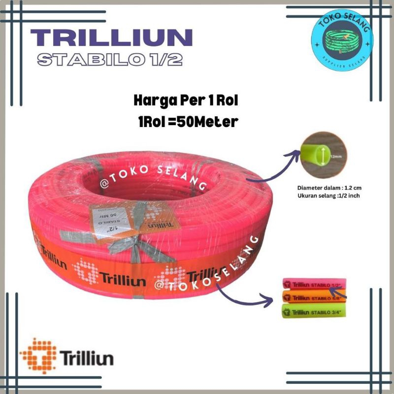 Jual Selang Air Elastis Trilliun Stabilo Ukuran Inch Harga Per