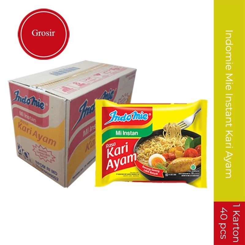 Jual Mie Instan Indomie Kari Karton ( 1 dus isi 40pcs) | Shopee Indonesia