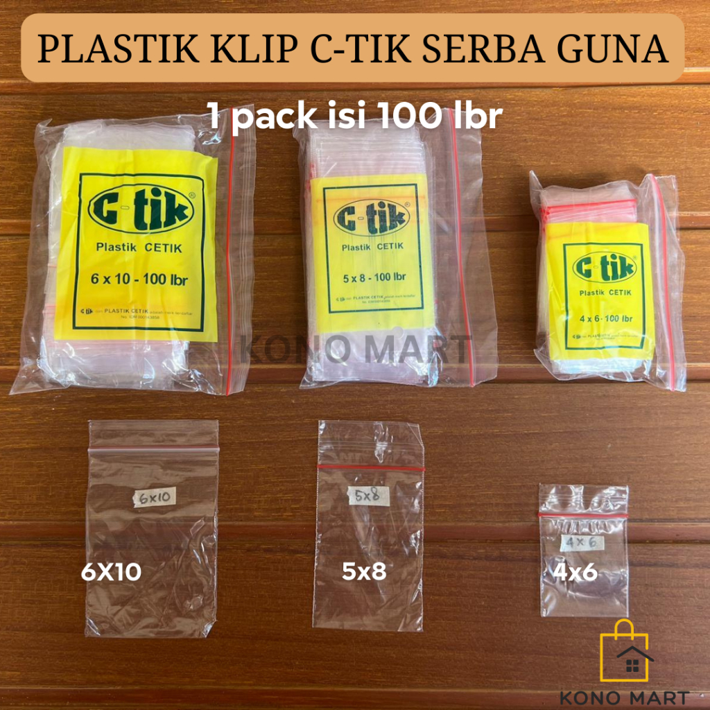 Jual PLASTIK KLIP BENING ZIP CTIK SERBAGUNA ZIP LOCK ZIPPER CETIK CTIK ...