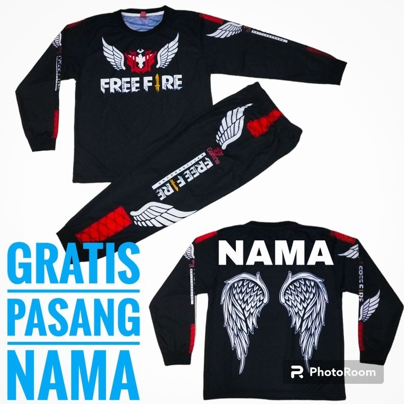 Jual SETELAN BAJU FREE FIRE/SETELAN CELANA BNL/SETELAN BAJU ANAK