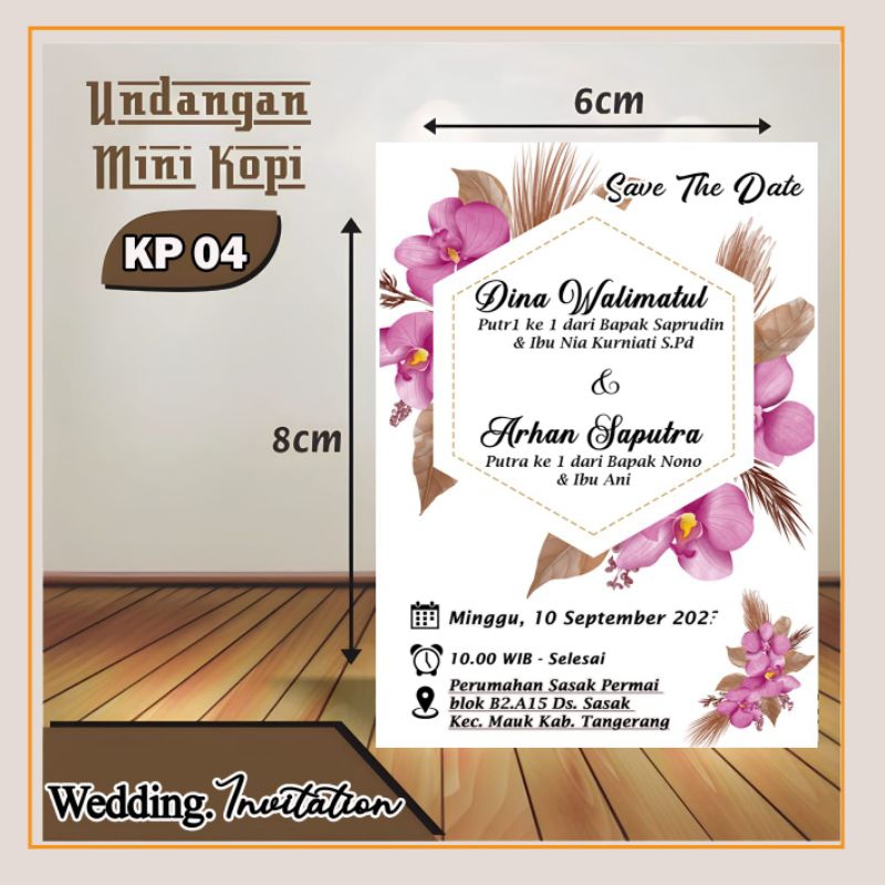 Jual Undangan Mini Kopi undangan mini kopi undangan pernikahan