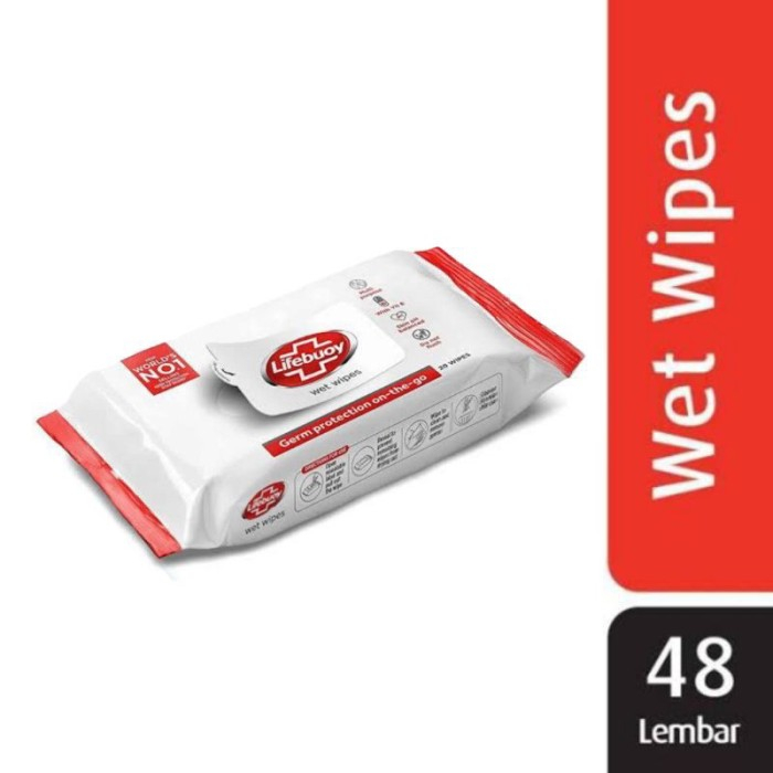 Jual Tissu Basah Lifebuoy Antibacterial Wet Wipes isi 48 Sheet Shopee Indonesia
