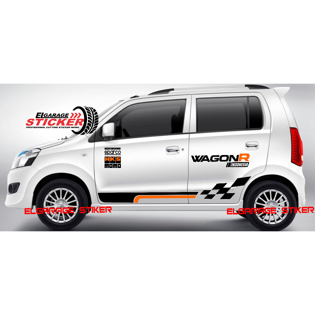 Jual stiker mobil wagon r stiker body samping mobil suzuki karimun ...