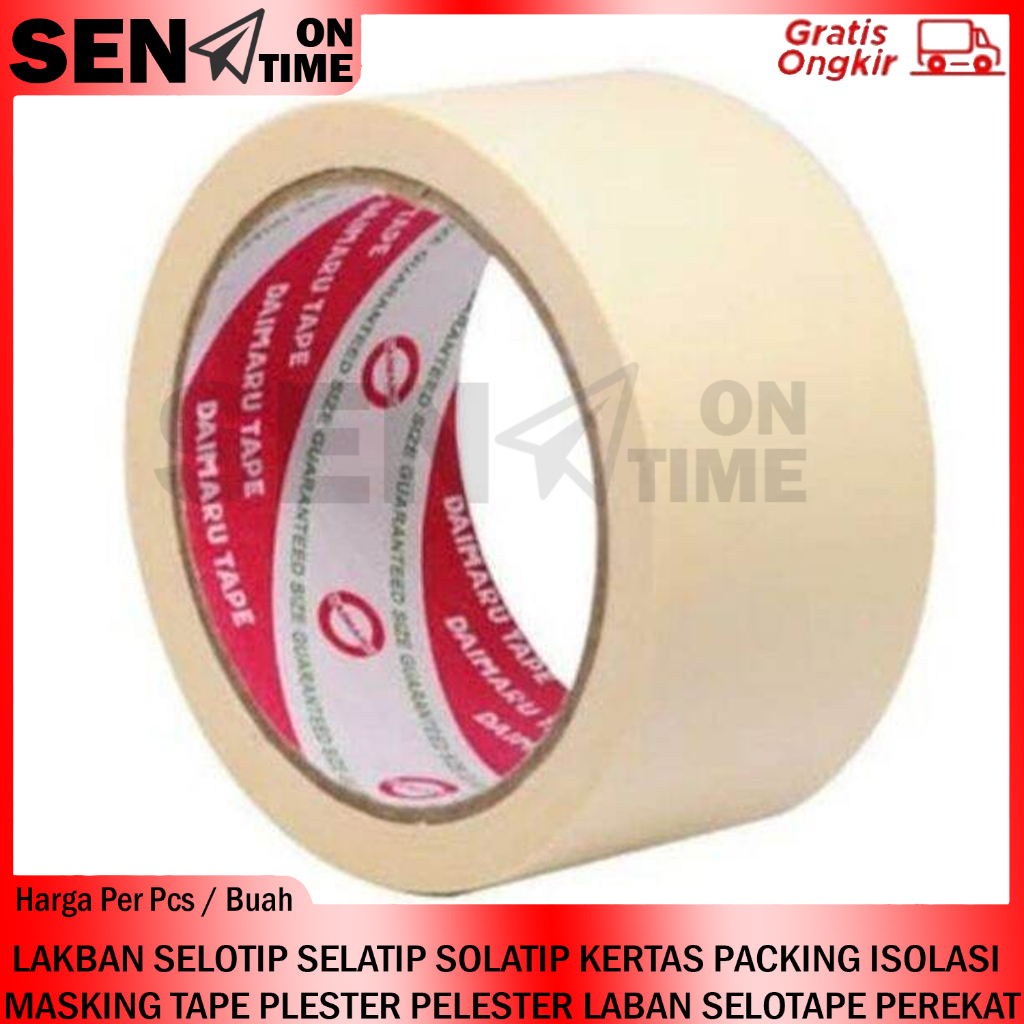 Jual LAKBAN KERTAS SELOTIP SELATIP SOLATIP PACKING ISOLASI MASKING TAPE ...