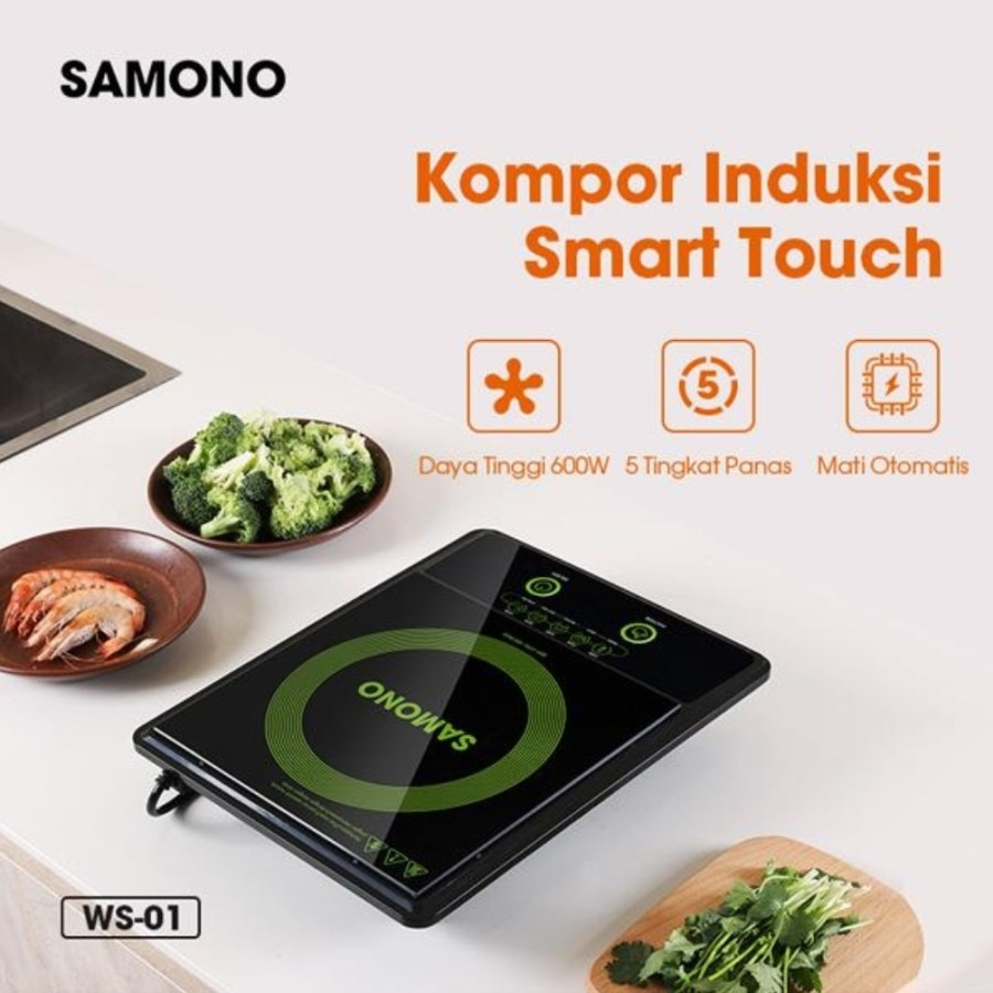 Jual Samono WS-01 Kompor Listrik Induksi 600W Smart touch Electric 3D ...