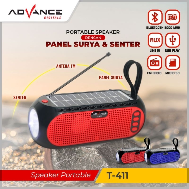 Jual Advance Speaker Portable Bluetooth Senter T Shopee Indonesia