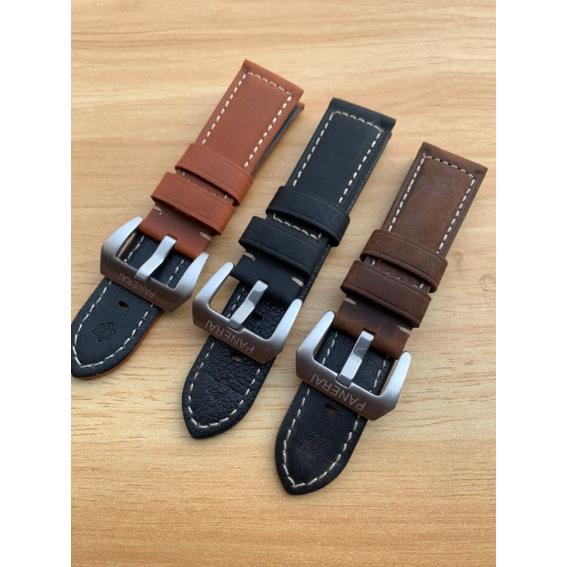 Jual Strap tali jam tangan kulit panerai size lengkap aftermarket