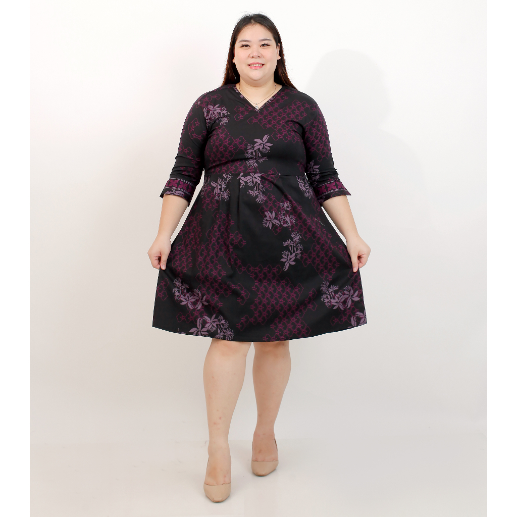 Jual Dress Batik Bigsize Jumbo 020 Mrs1 | Shopee Indonesia
