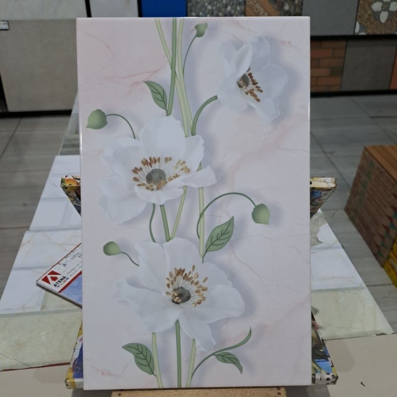 Jual Keramik Dinding Mulia Tile / Keramik Dinding Bunga Minimalis