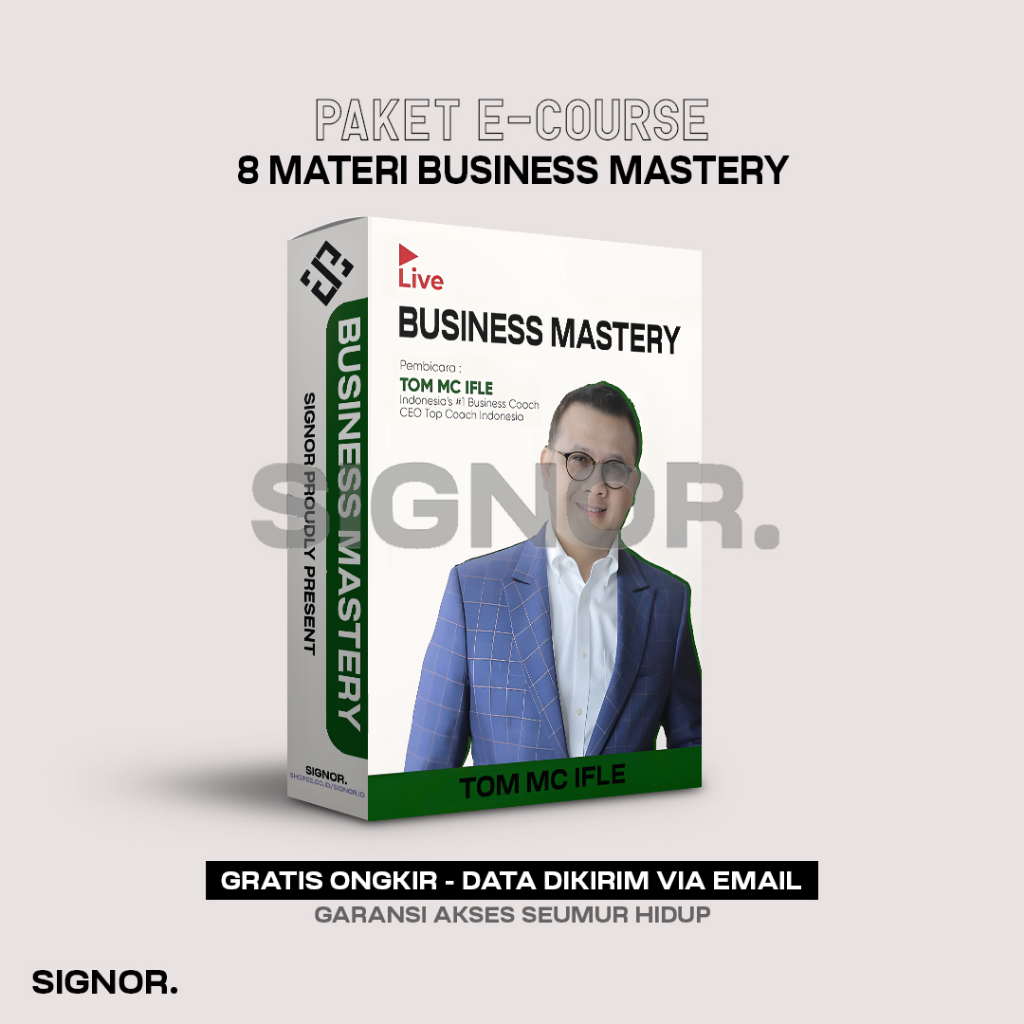 Jual [K8316] ECourse Business Mastery By Coach Tom - 8 Materi Kursus ...