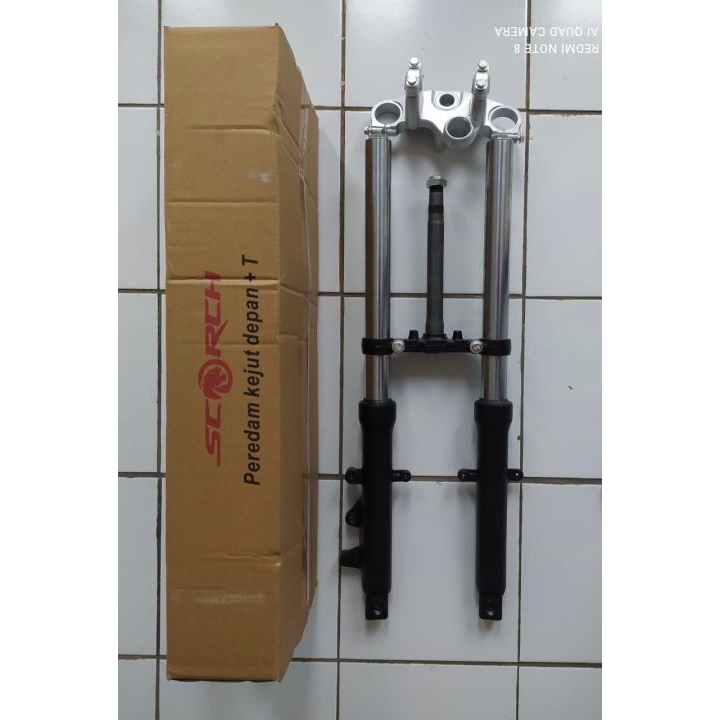 Jual As Shock Komplit Byson Yamaha Scorch Set Segitiga Tabung Rumahan Pipa As Shock