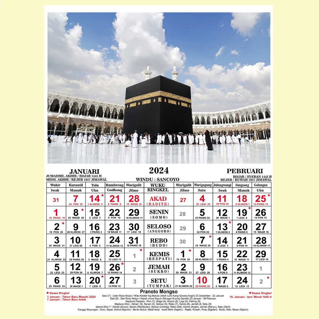 Jual Kalender Jawa Wuku Dan Ringkel Shopee Indonesia