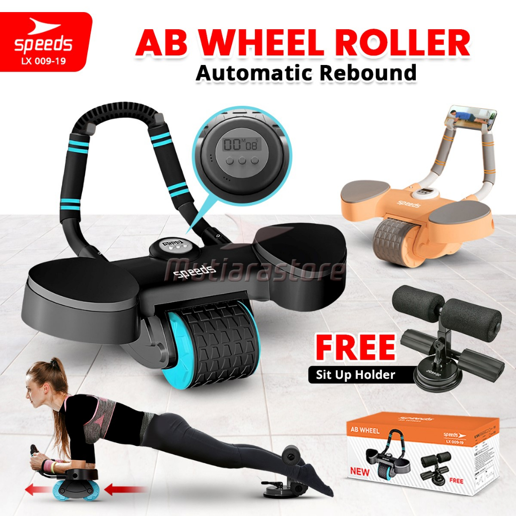 Jual SPEEDS Ab Wheel 2in1 Ab Roller Wheels Plank Trainer Abdominal Core ...