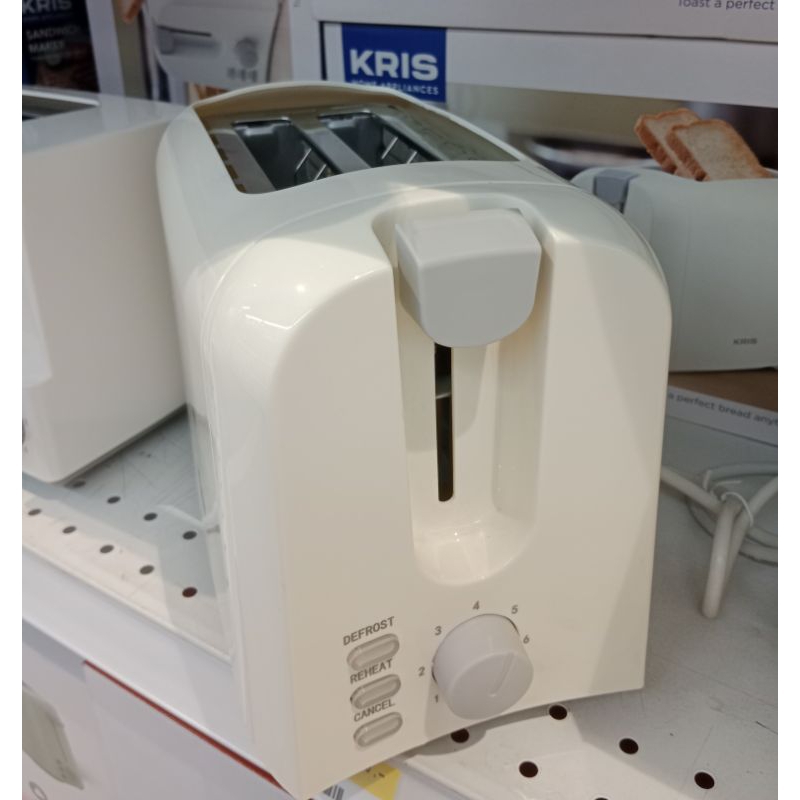 Jual KRIS Pemanggang Roti 2 Slice 700W Ta01105-gs/Toaster-Putih ...