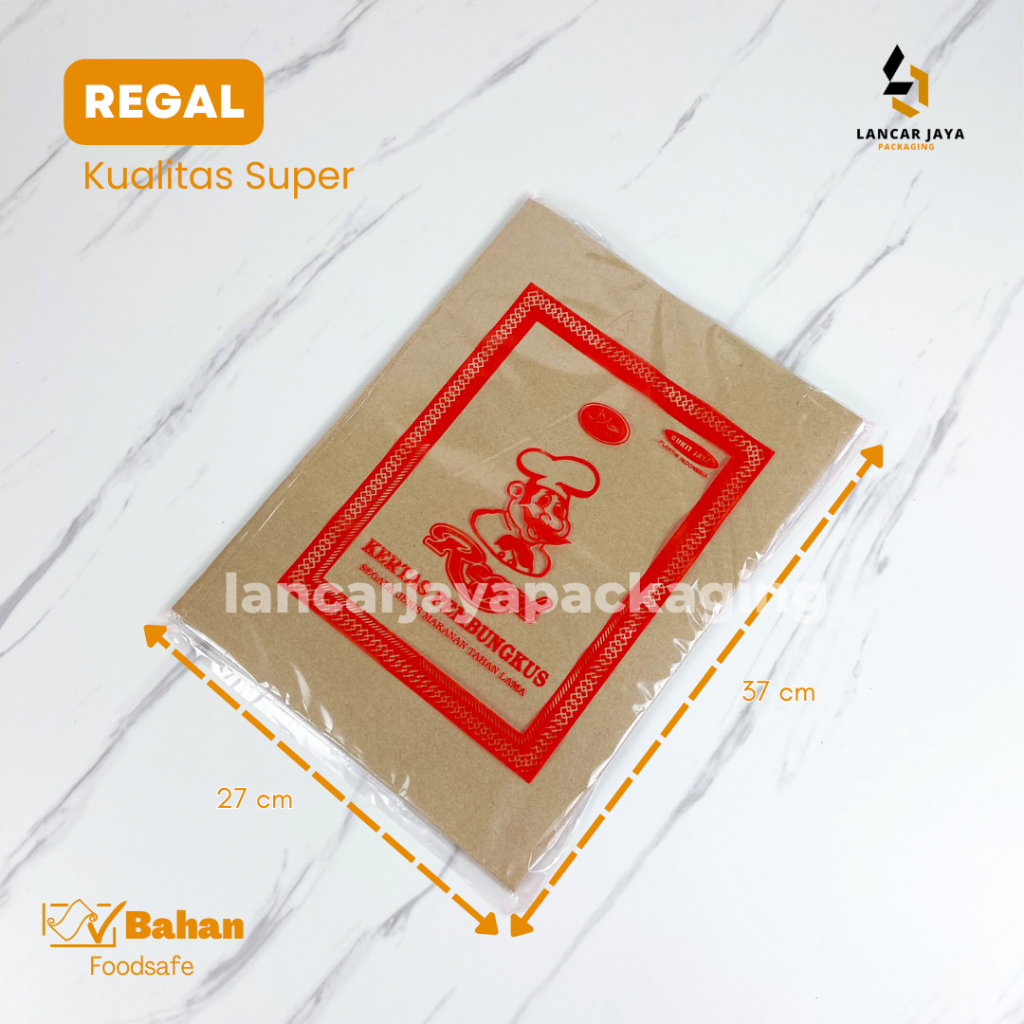 Jual Kertas Bungkus Nasi Coklat Pembungkus Makanan Kertas Minyak ...