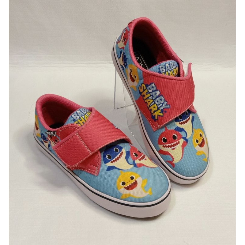 Jual ADS Sepatu anak karakter Baby shark FREE Cetak nama