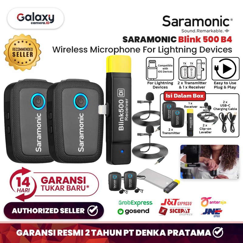 Jual Saramonic Blink 500 B4 2 Person Digital Wirelles Shopee Indonesia