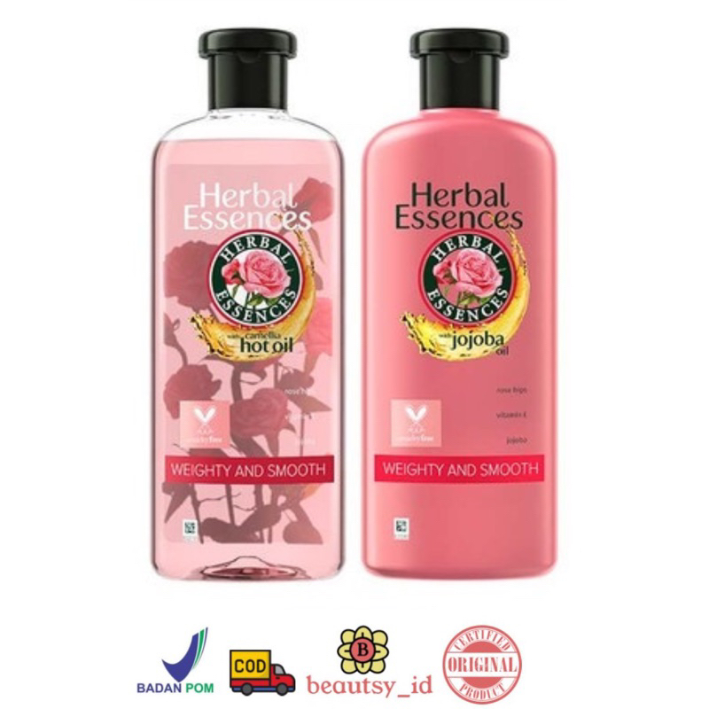 Jual Herbal Essences Classic Rose Hips Jojoba 400ml Weighty and Smooth