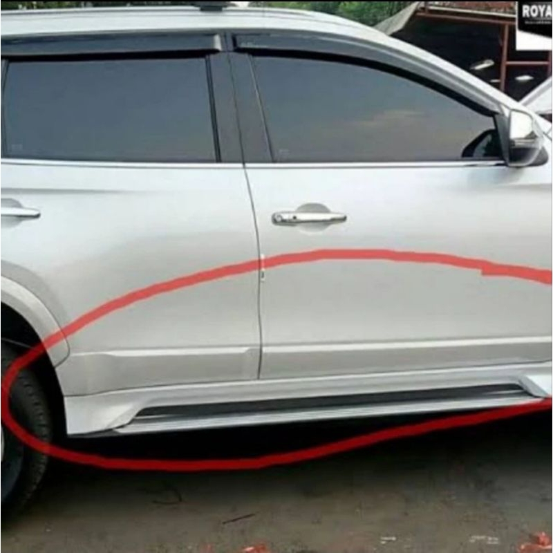 Jual side body molding pajero sport 20162023 oem thailand Shopee