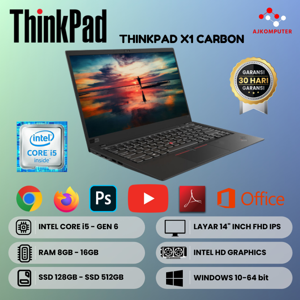 Jual lenovo x1 carbon i5 Harga Terbaik & Termurah November 2023