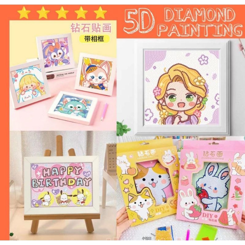 Jual GM Kuromi Cinnamoroll Lotso Diamond Painting 1set Kreatif lotso