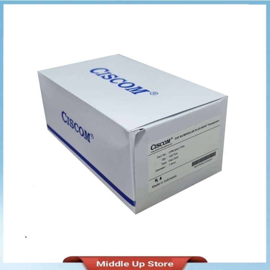 Jual Ciscom Plug Boot Rj45 Cat 6A transparan CPB-6A-TRA / Pelindung RJ ...