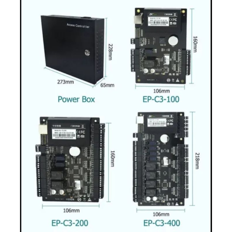 Jual Access Control Board C3-100 C3 100 Controller Board TCP/IP Wiegand ...