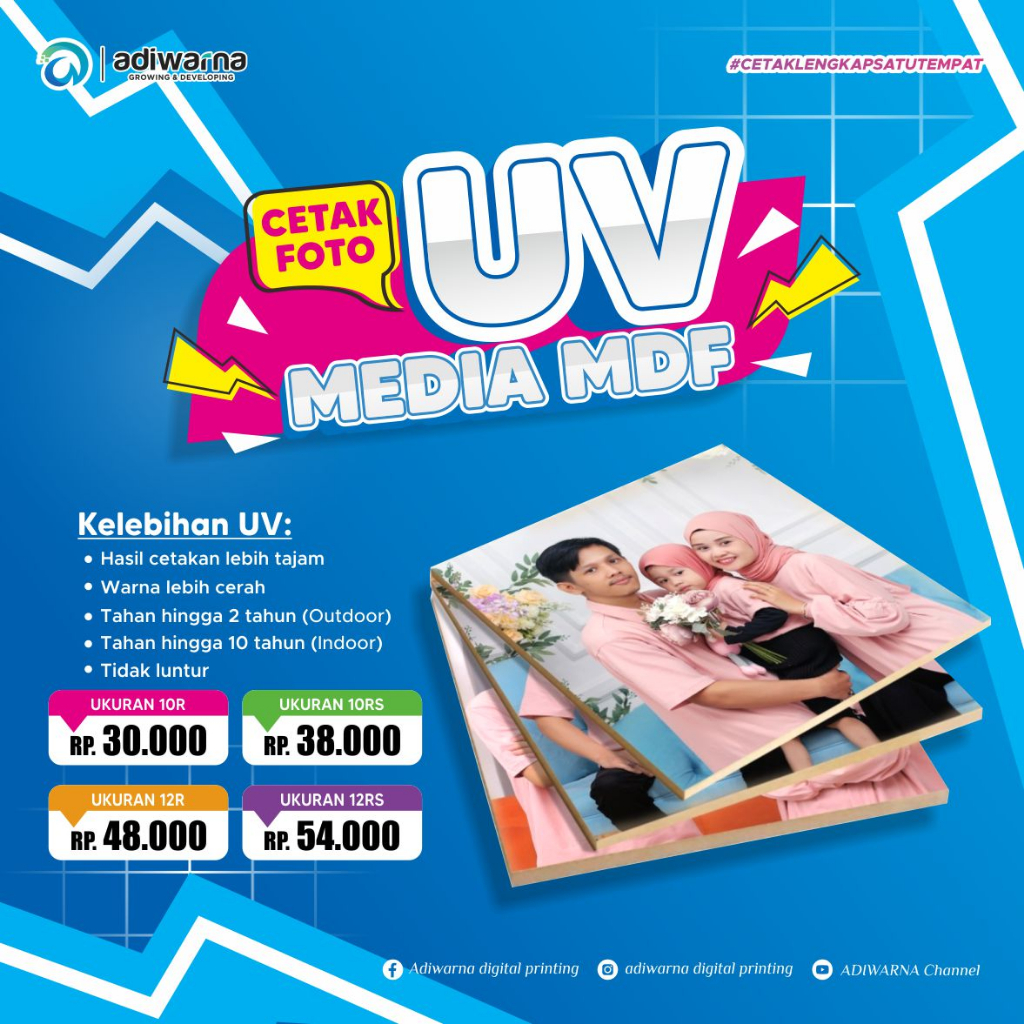 Jual Cetak Foto Media MDF 3 (R & Custom) 30R, Custom | Shopee Indonesia