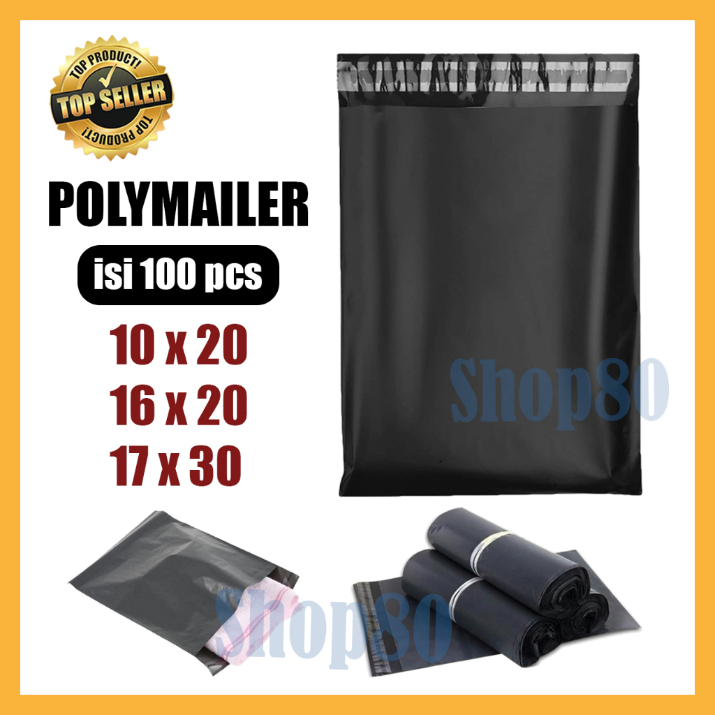 Jual Polymailer 10x20 16x20 17x30 Hd Poly Mailer Kantong Packing Amplop Plastik Bungkus Paket 3244