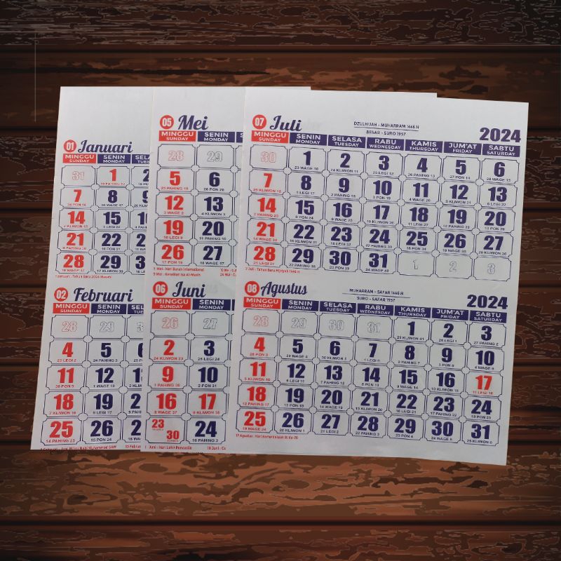 Jual KALENDER KERJA DWIBULAN 2024 | Shopee Indonesia