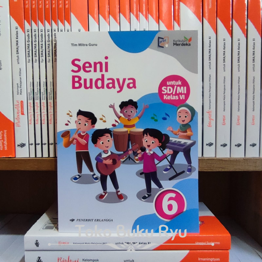 Jual Buku Seni Budaya Kelas Sd Kurikulum Merdeka Erlangga Shopee