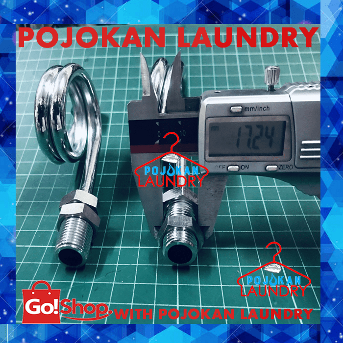 Jual Double Siphon Manometer Ukuran 3/8-1/4 Inch/Double Siphon Pressure ...