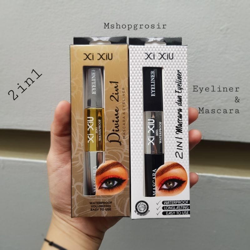 Jual Xi Xiu Divine 2in1 Mascara&Eyeliner(Gold&Black) Shopee Indonesia