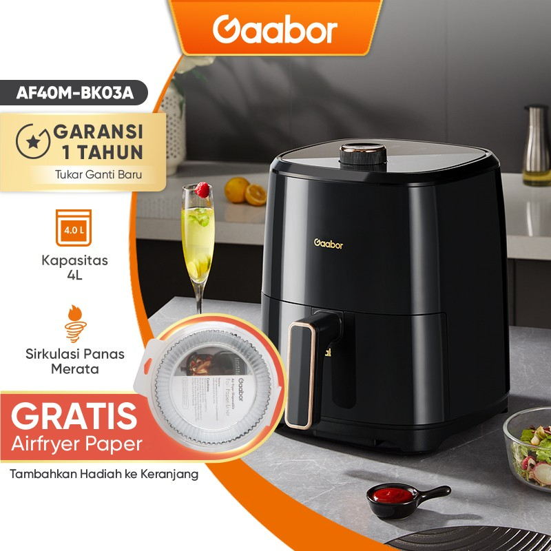 Jual Gaabor Air fryer 4L Pengorengan Tanpa Minyak Low Watt Shopee