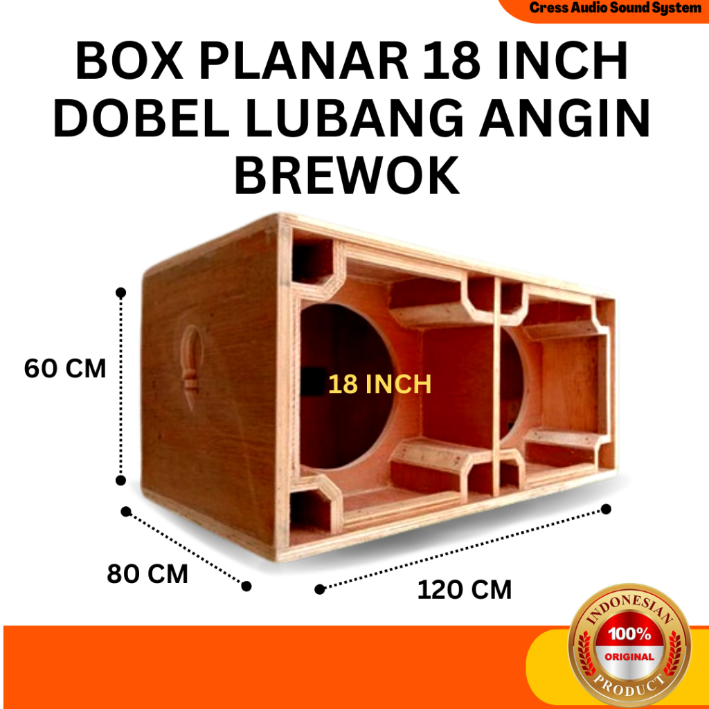 Jual Box Planar 18 Inch Dobel Lubang Angin Brewok Tebal Bahan 18 Mm ...
