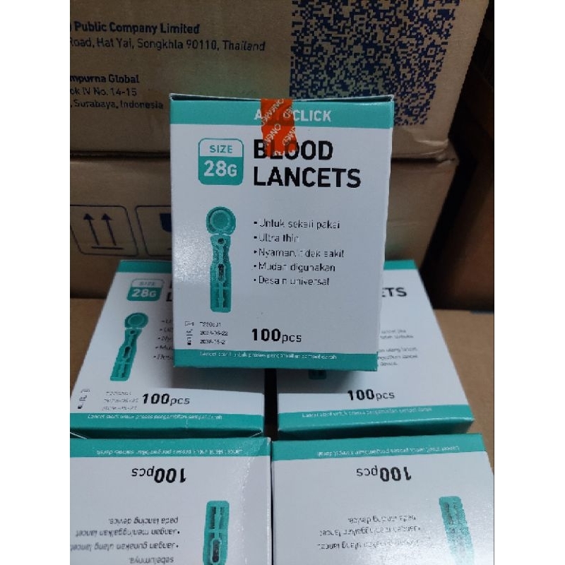 Jual Blood Lancet Onemed 28G Box 100Pcs/Lancet Onemed 28g Shopee
