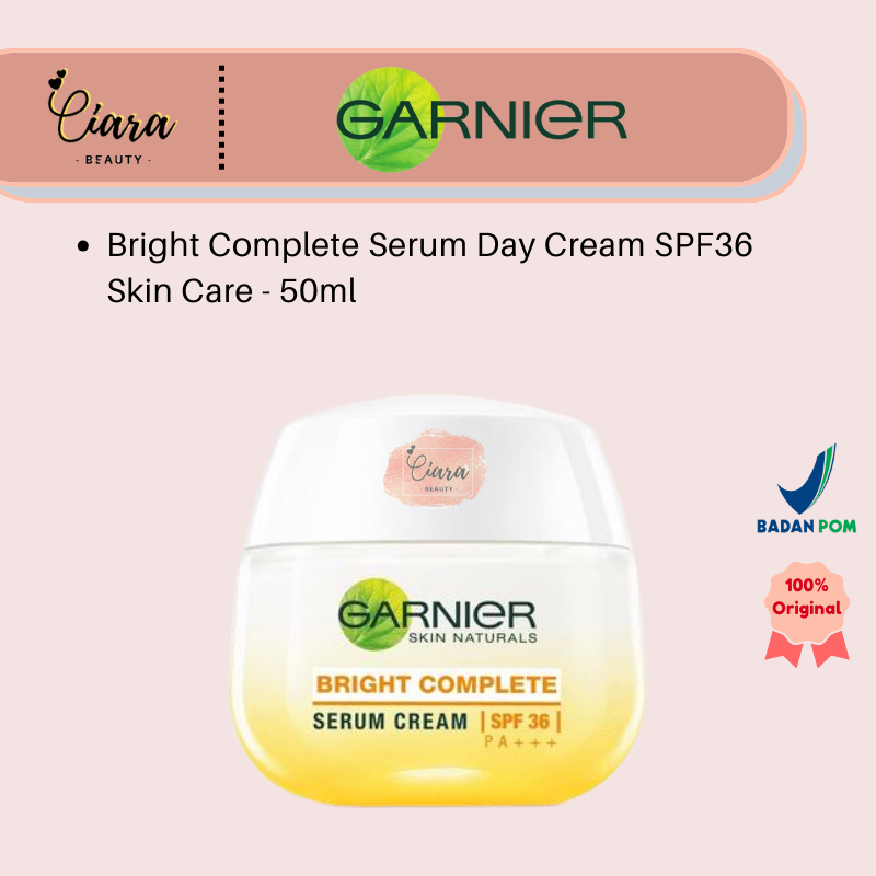 Jual Garnier Bright Complete Serum Day Cream Spf36 Skin Care 50ml Shopee Indonesia 5962