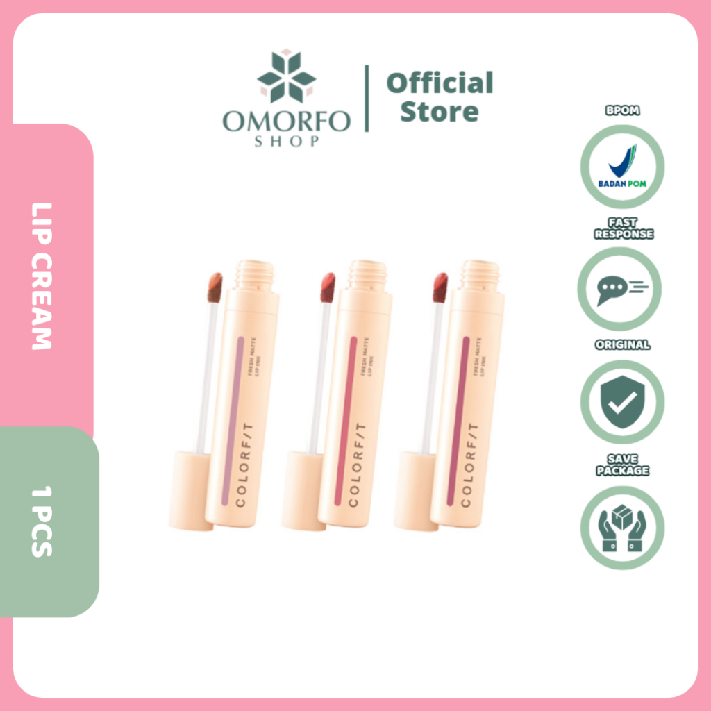 Jual ️Omorfoo ️ Wardah Colorfit Fresh Matte Lip Ink 4 g - Lip Cream ...