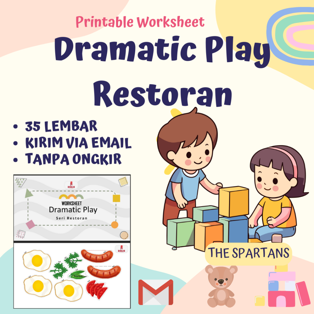 Jual 35 Lembar Worksheet Menggunting & Menempel - Printable Worksheet ...