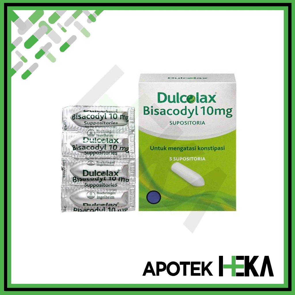 Jual Dulcolax 10 Mg Supositoria Box Isi 5 - Obat Pencahar (BANDUNG ...