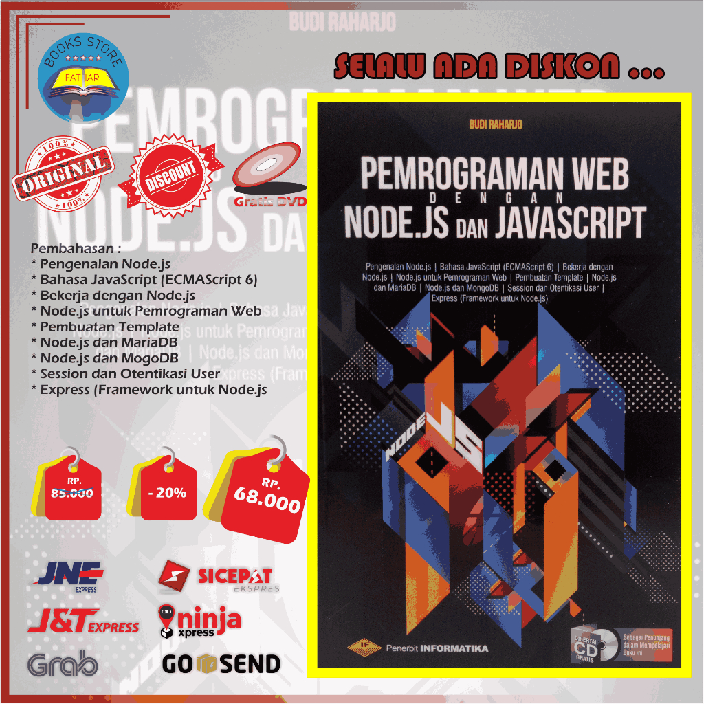 Jual Buku Pemrograman Web dengan Node js dan JavaScript bahasa ...