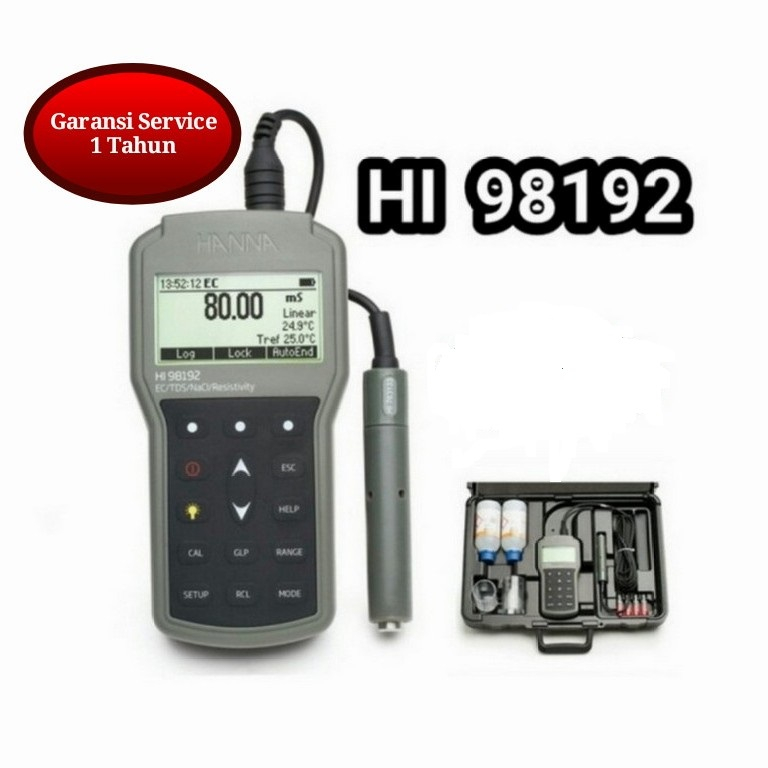 Jual Hanna Hi Profsnl Waterproof Ec Tds Resistivity Salinity Meter Shopee Indonesia