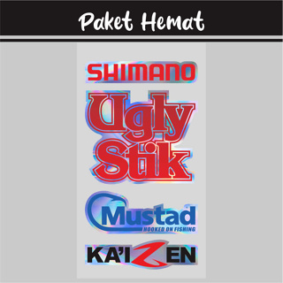 Stiker Pancing Hologram Logo Mancing Premium Tackle Box R5