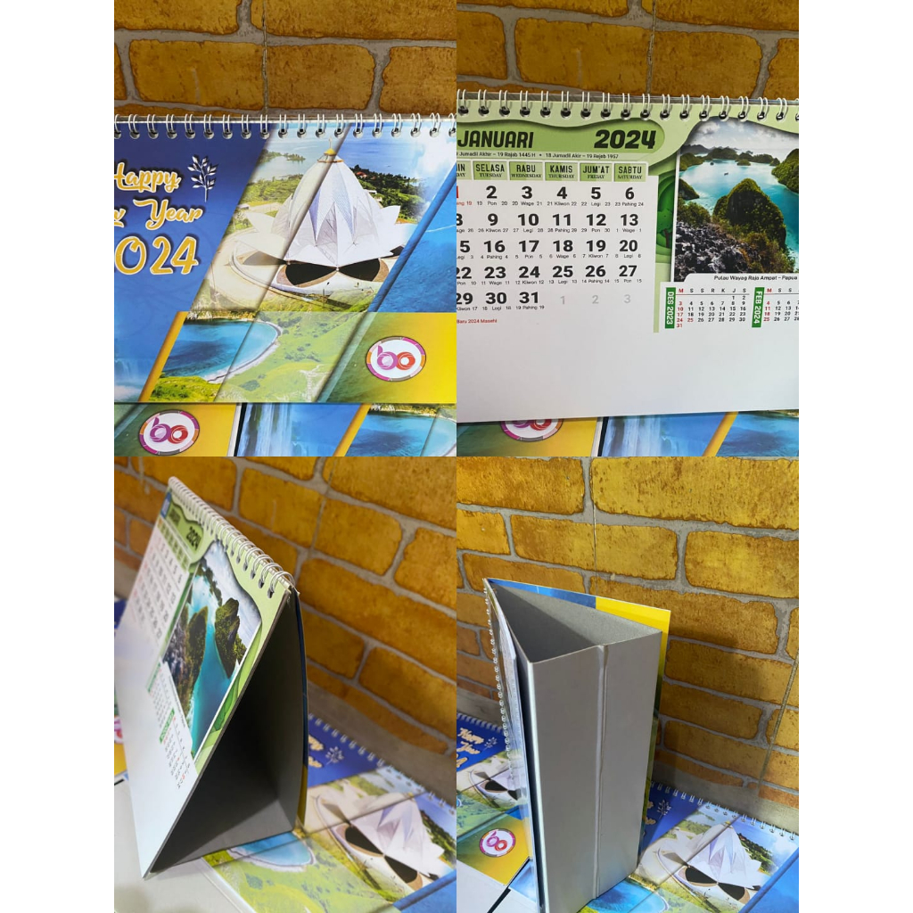 Jual KALENDER MEJA DUDUK TAHUN AO/BO 2024 | Shopee Indonesia