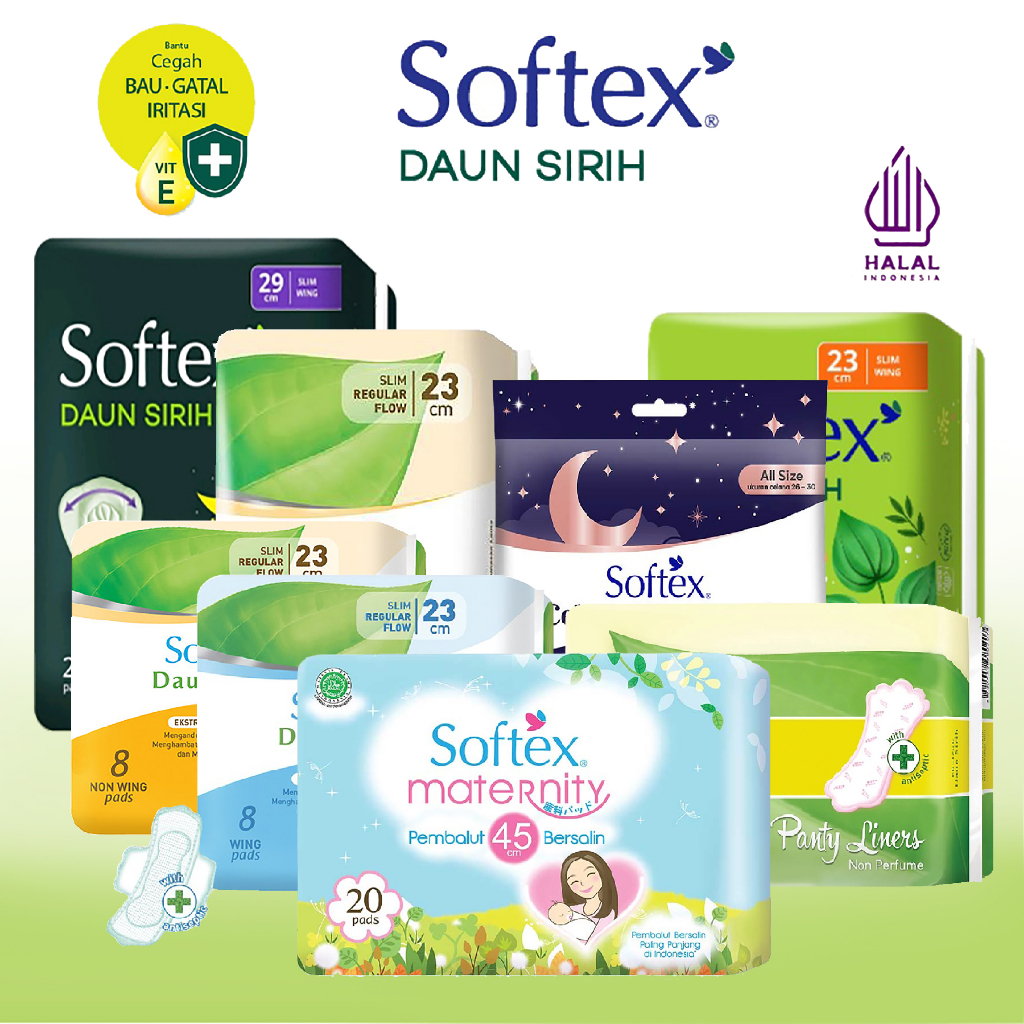 Jual Bisa COD Softex Maternity Pembalut Panty Liners Daun Sirih