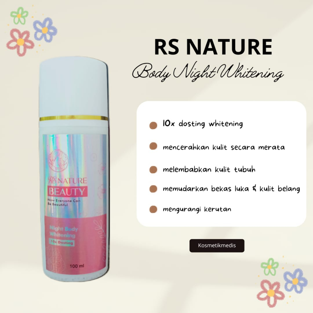 Jual RS NATURE BEAUTY BODY LOTION NIGHT BOOSTER DOSIS 10X DOSTING