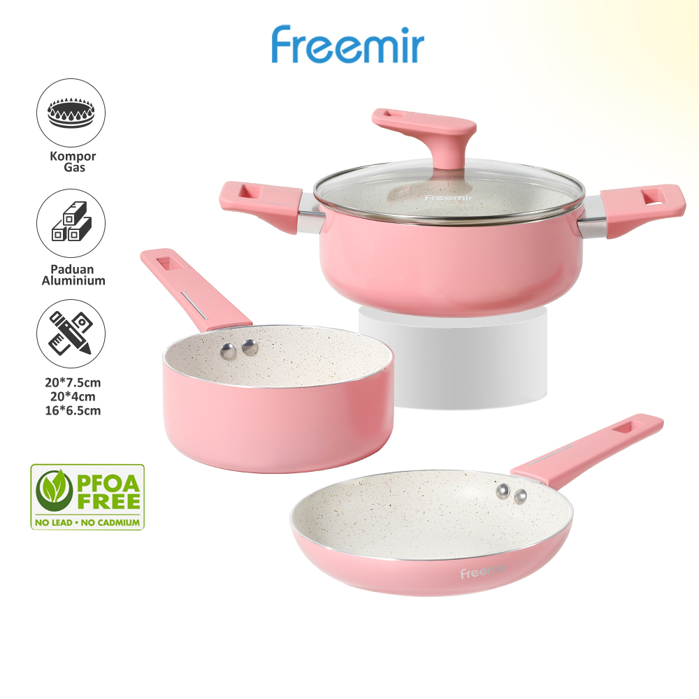 Jual New Product Voucher Rb Freemir Sakura Series Set Pcs Wajan Dan Panci Piink Cm