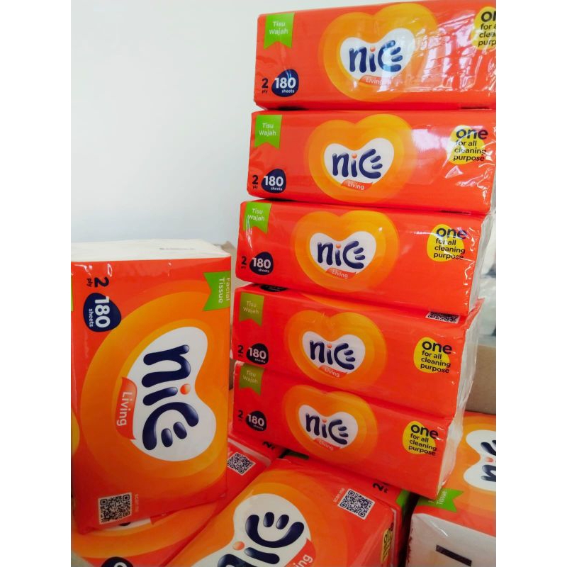 Jual (Paket 5pax)Tissue Nice 180 sheets/lembar | Shopee Indonesia