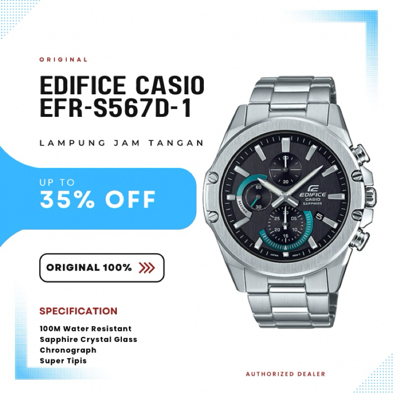 Jual CASIO EDIFICE EFR-S567D-1A EFR S567D 1A | Shopee Indonesia